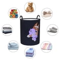thumbnail image 4 of Silaia Bluey Print Round Laundry Clothes Hamper,Laundry Basket with Handles,Baby Toys Storage Organizer,Bins Laundry Basket for Bathroom, Bedroom Decorate-Small, 4 of 6