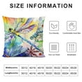 thumbnail image 5 of Jiayy Throw Pillow Covers Watercolor Painting Dragonfly Print Square Pillowcase for Home Decor Sofa Car Bedroom Pillow case, 5 of 5