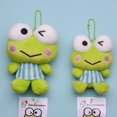 thumbnail image 1 of Lindo muñeco de peluche de rana de ojos grandes, colgante de mochila, lindo llavero de peluche de rana, 1 of 6