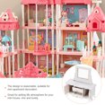 thumbnail image 4 of Doll House Mini Wooden Dressing Table with Mirror Mini Wooden Dresser Model Decor, 4 of 7