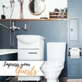 thumbnail image 2 of Autumn Alley Farmhouse White Toilet Paper Holder with Bracket - Farmhouse Bathroom Rustic Country Decor - Rustic Bathroom Accessories Featuring White Wash Wood, Galvanized Metal, and Black Metal, 2 of 8