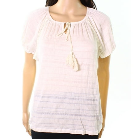 - Leo & Nicole Womens Small Petite Striped Knit Top