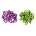 thumbnail image 1 of 2 juegos de anillas reutilizables para patas de paloma 2023, numeradas, para identificación. amarillo y violeta, 1 of 2