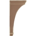 thumbnail image 3 of 2 1/4"W x 7"D x 14"H Stockport Wood Vintage Decor Bracket, Weathered Brown, 3 of 6