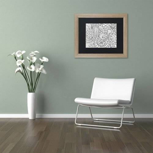 Trademark Fine Art "Slither" Canvas Art by Kathy G. Ahrens, Black Matte, Birch Frame