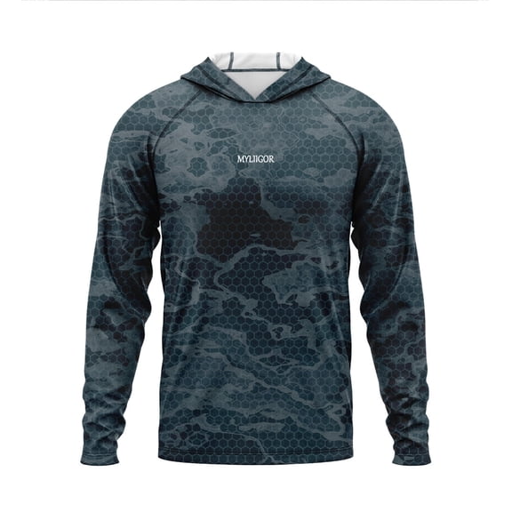 Myliigor Men's Hiking Fishing Short Sleeve Shirt - UPF 50 Waterproof Quick Dry Anti-Static Top
