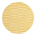 thumbnail image 3 of Unique Loom Williamsburg Collection Area Rug - Striped (5' 3" Round Yellow/Ivory), 3 of 7