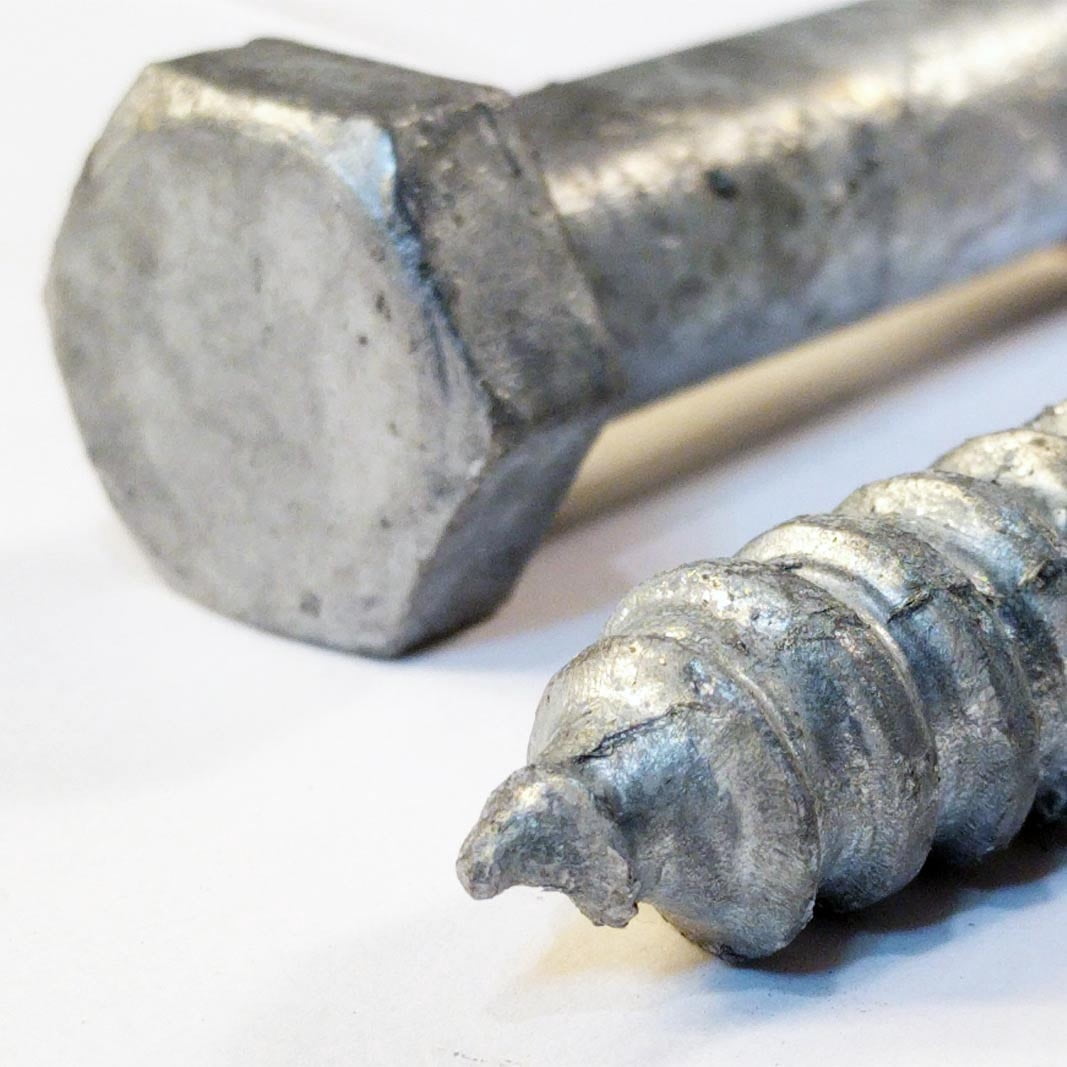 (100) 3/8" x 6" Lag Screws Galvanized