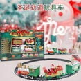 thumbnail image 4 of Xmas Train Set Interactive Railway Tracks Model Realistic Electric Educational Santa Claus Toy Kids Family Preschool Activity Decorations, 4 of 7