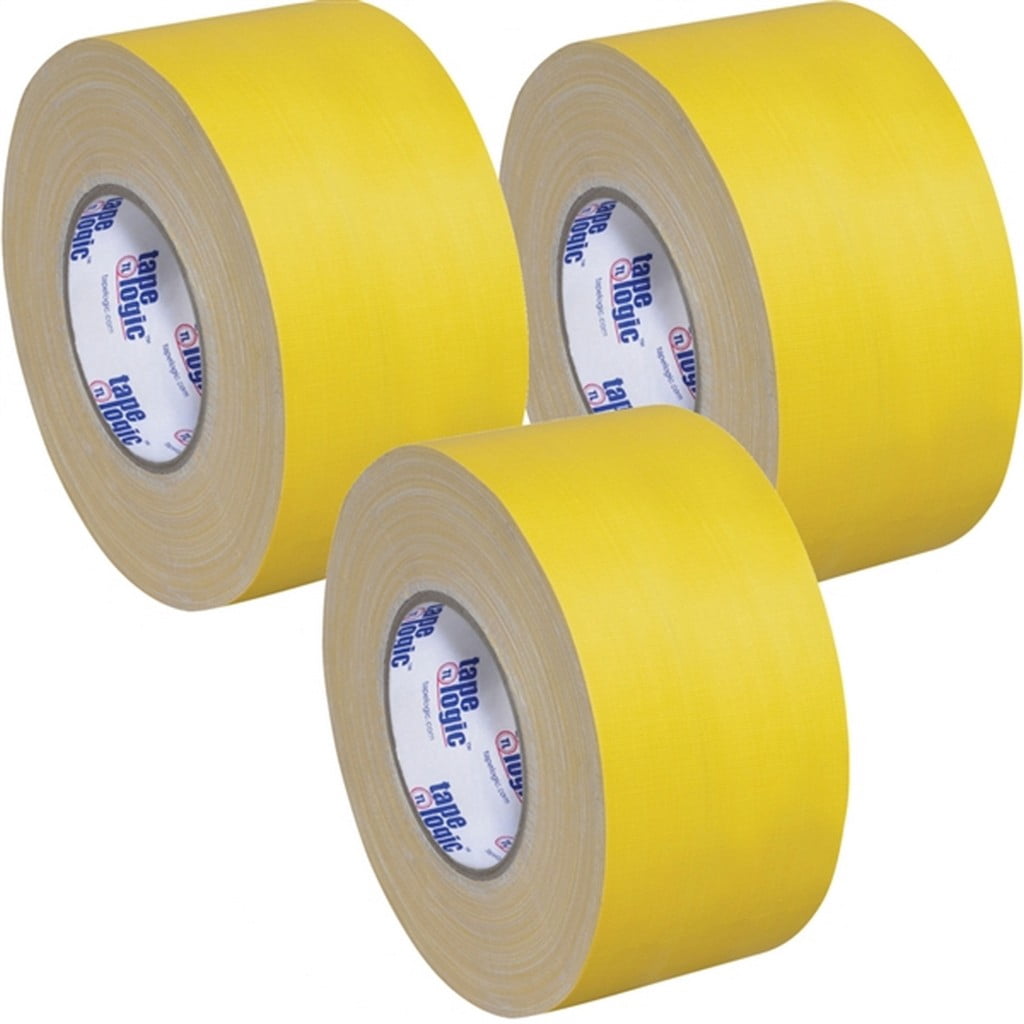 Tape Logic 11 Mil Gaffers Tape Yellow 4" X 60 Yard Roll (3 Pack)