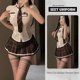 thumbnail image 1 of Conjunto de uniforme de estudiante Sexy para mujer, disfraz de Cosplay de fiesta temática, minifalda, conjunto de blusa ajustada, lencería para discoteca, 1 of 5