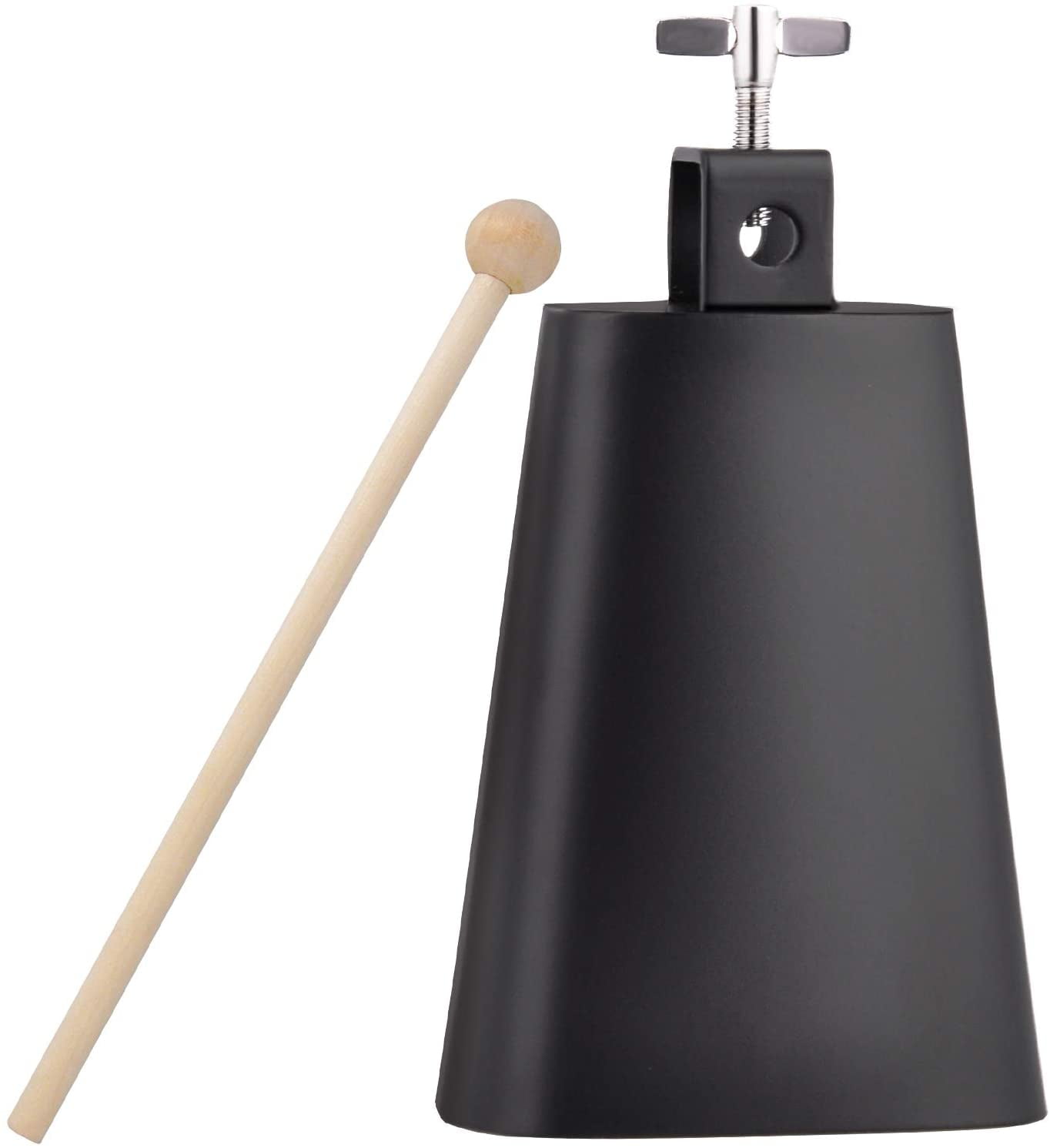 Percussion Cowbell,6 Inch Metal Durable Percussion Musical Handheld Kit Drum Set Cowbell Instrument Accessories