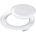 thumbnail image 1 of 2 Inch Patio Table Umbrella Hole Ring and Cap Set, Standard Size Umbrella Thicker Hole Ring Plug and Cap Set (White)(White), 1 of 7