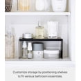 thumbnail image 3 of Yamazaki Home Medicine Cabinet Riser [Set of 2], Black, Steel, Supports 4.4 pounds, 3 of 7