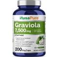 thumbnail image 1 of Suplemento NusaPure Graviola, equivalente a 7.500 mg, 200 cápsulas vegetarianas, 1 of 6