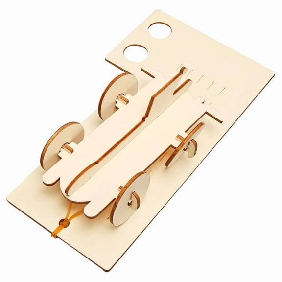 Handmade DIY tech mini-projects and small toys,Rubber band elastic vehicle