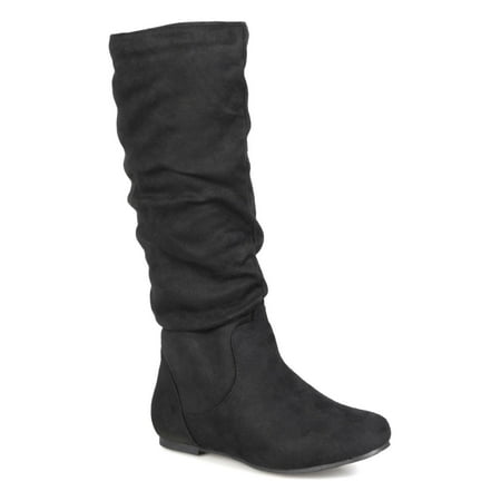 

JOURNEE COLLECTION Womens Black Rebecca Round Toe Snow Boots 6.5