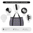 thumbnail image 4 of Disketp Purple Butterflies Bolsa de Viaje Tipo Duffle, Bolso de Mano para Fin de Semana para Mujer, Bolsa de Gimnasio Ligera para Hombre, Esencial para Viajes, 4 of 7