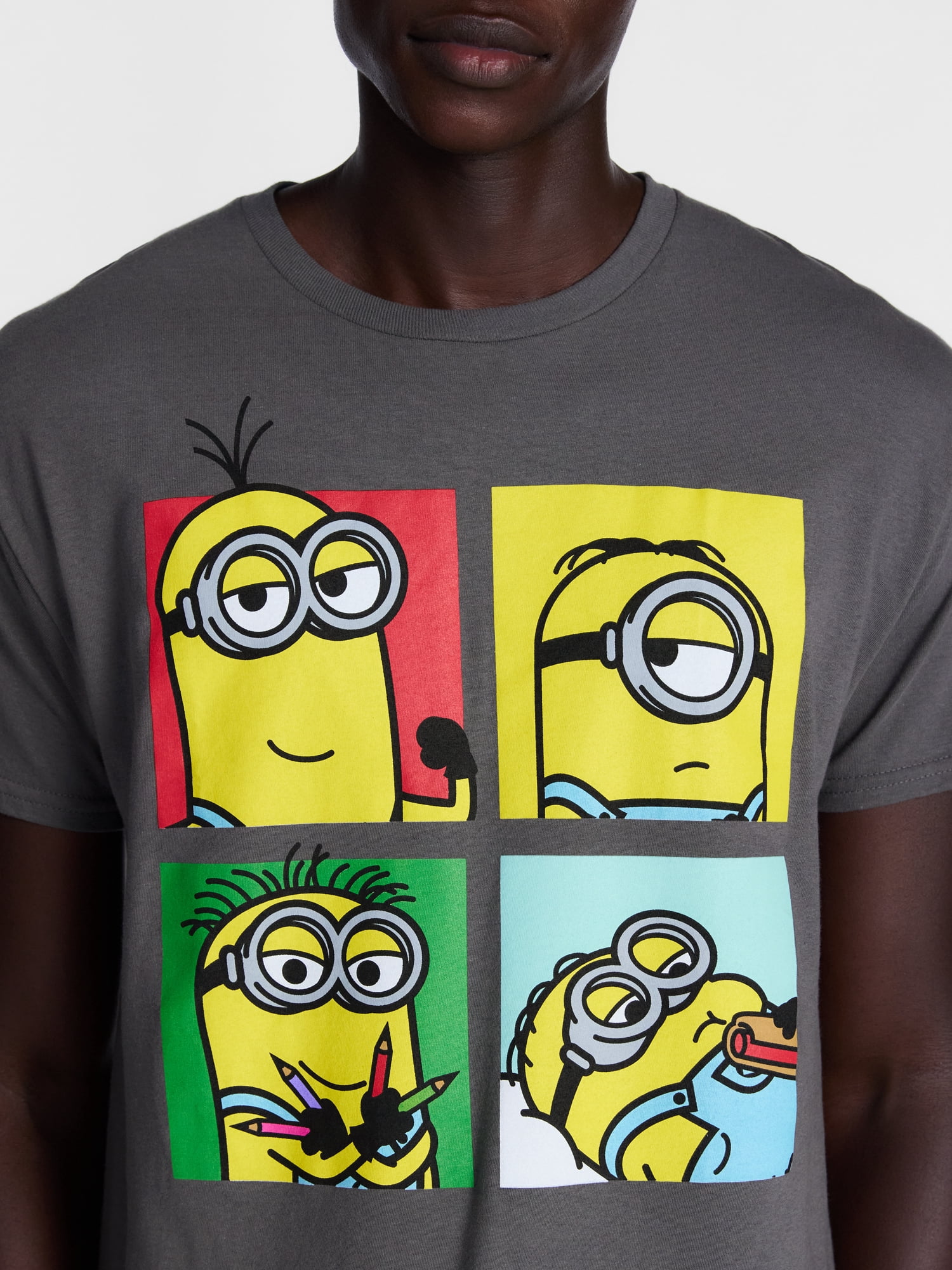 Despicable Me Men's and Big Men’s Minions Graphic Cotton Tee, Sizes S-3XL