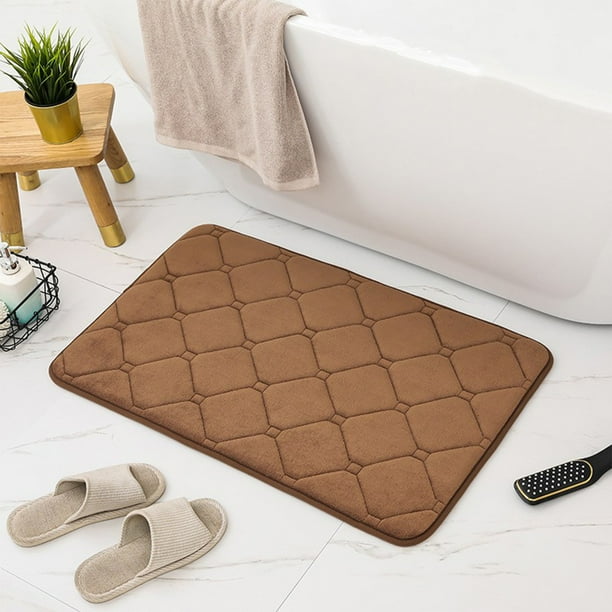 Alfombras de baño, tapete de baño, alfombra de área, alfombras para sala de estar, alfombras absorbentes antideslizantes de espuma, lavables a máquina, tapetes de baño de terciopelo suave, tapete de p