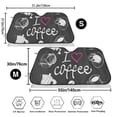 thumbnail image 3 of Kdxio I Love Coffee Print Windshield Sun Shade,UV Rays and Sun Heat Protection,Sunshade for Car Windshield,Car Shade Front Windshield - Small, 3 of 6