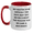 White/Red, variant on Machinist Gifts-Cute Two Tone Coffee Mug for Mom-Mother's Day Unique Gifts from Friends or Family