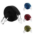 thumbnail image 3 of 2 Meters Long Bungee Rops with Hooks Clips Luggage Cord Rope Elastics Rubber Yellow-2M, 3 of 5