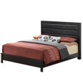 thumbnail image 3 of Contemporary Home Living Solid Padded Upholstered Panel Full Bed - 81" - Black, 3 of 3