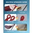 thumbnail image 3 of KEESTP Comfortable 2 Person Hammock with Stand,Portable Detachable Brazilian Hammock,450lb Capacity - Tropical, 3 of 8