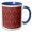 Blue/White, variant on 3drose, Deep Rose Damask, 11oz Mug