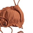 thumbnail image 4 of Trajes de baño de bikini de triángulo cruzado para mujer con falda de playa de malla Trajes de baño de 2 piezas, traje de baño de bikini de aguas termales sexy delgado, 4 of 8