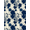 Blue Grey Ivory, Pattern 3, variant on Design&I 5'x7' Washable Area Rug Flatweave & Daily Traffic Ready Bathroom Minimalist Intersecting Blocks Abstract Contemporary for Guest Room, Lounge, Apartment