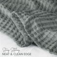 thumbnail image 3 of Manta Utopia Bedding de algodón con forma de gofre, 300 g/m², color gris frío, 90 cm, 3 of 8