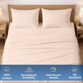 thumbnail image 3 of Dee's Collection 800 TC 4 Piece Sheet Set 15 Inch Deep pocket 100% Egyptian Cotton King Size, Peach Color, 3 of 6