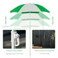 thumbnail image 5 of Outsunny Outdoor Adjustable Kids Picnic Table with Storage and Umbrella, Natural, 5 of 10