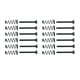 thumbnail image 1 of 12 Piezas De Guitarra Eléctrica Bobina Simple, Tornillos De Recogida + Resortes De Color Plateado negro, 1 of 7