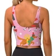 thumbnail image 3 of Lsque Different Dogs Christmas Printed Women'S Sports Bra, Compression, Moisture Wicking, High-Impact Sports Bra For Women,Supportive sports bra-X-Large, 3 of 9
