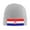 Gray, variant on Croatian Flag Winter Beanie Hats for Men Women Warm Cozy Knitted Cuffed Skull Cap Gray