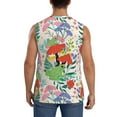thumbnail image 4 of Fotbe Men's Mushroom and Frogs Print Men's Sleeveless Muscle Tank Tops Casual T-Shirts for Gym Workout Beach-3X-Large, 4 of 8