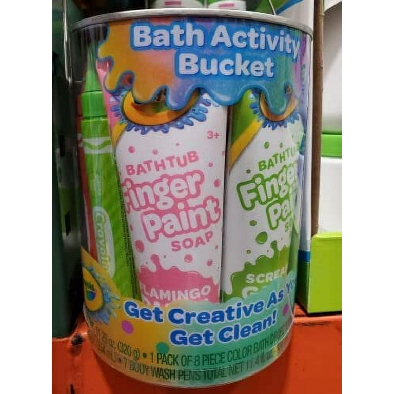 Crayola Bath Activity Bucket for Toddlers: 30 Piece Set with