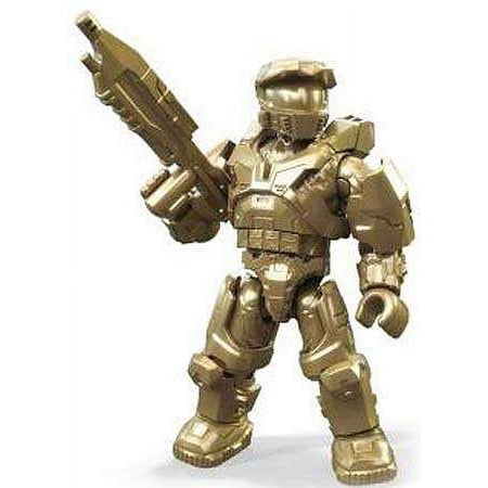 Halo 10th Anniversary Series Gold Master Chief Minifigure (No Packaging)