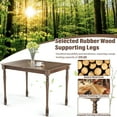 thumbnail image 4 of Costway Extension Table de Salle à Manger Table Rectangulaire Feuille de Beurre W/ Structure en Bois Dur, 4 of 10