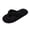 Black, variant on Women's Fuzzy Flip Flops Cozy Lightweight Thong Sandals for Women Indoor Outdoor Shoes Slip on Corduroy House Shoes Fall Winter Warm Shoes