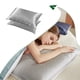 thumbnail image 4 of Funda de almohada de satén Advancent 2 piezas Gris plateado, 4 of 6