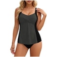 thumbnail image 3 of Jsaierl 2 Piece Tankini Swimsuits Women High Waisted Summer Cute Print Push Up Swimwear Athletic Tankini Tops with Pants Tankini Bathing Suits S-2XL, 3 of 8