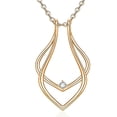 thumbnail image 5 of Mujer novia anillo guardián collar geométrico colgante para enfermera trabajadora, 5 of 5