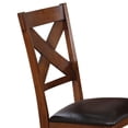 thumbnail image 2 of ACME Apollo Side Chair (Set-2) in Espresso Synthetic Leather & Walnut, 2 of 5