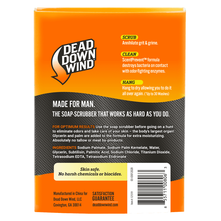  Dead Down Wind Man Scrubber - Unscented, Orange : Beauty &  Personal Care