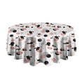 thumbnail image 5 of White Cow Dot Pattern Round Tablecloth 60"x60",Wrinkle Wipeable Table Cloth for Kitchen Dining Room Picnic Patio Party, 5 of 6