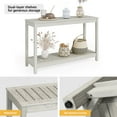 thumbnail image 4 of DWVO 48in Modern Farmhouse Console Table, Wood Outdoor Console Table,Side End Table for Outdoor Indoor - Gray, 4 of 7